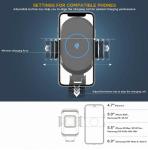 Fast 10W Car Mount Wireless Charger Iphone X