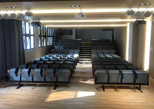 Quality Conference Auditoriums Upholstered Fixed Chair Customized Writing Tablet wholesale