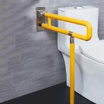 YFH-FS002 Foldable Toilet Hand Rails ABS Stainless Steel Bathroom Support Bar