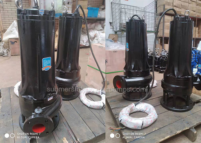 Cast Iron 15kw 20hp Industrial Sewage Pumps 45m3/H 45m Non Clogging Dewatering