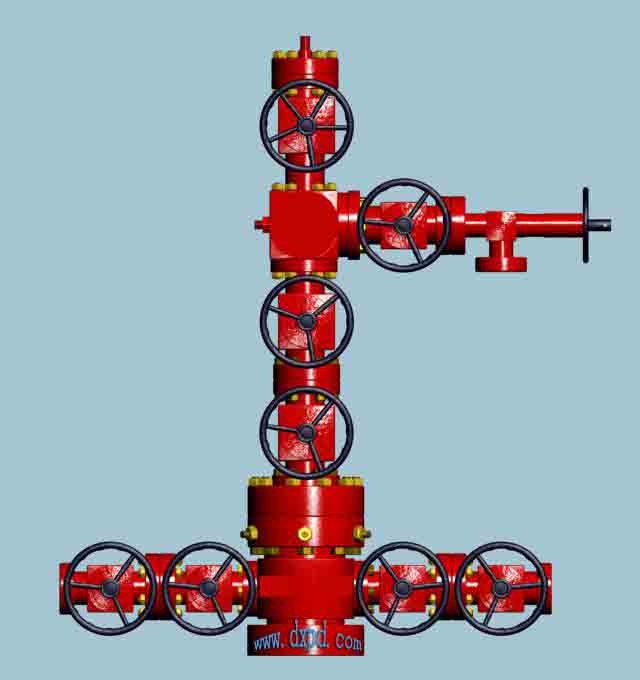 Oil or Gas Wellhead Chrismas Tree, API 6A 3-1/16" 10000psi PSL3 & PR1 Split Chrismas Tree / X-Mas Tree