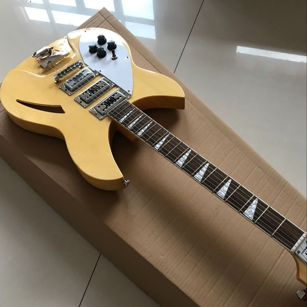 New Arrival rickenback 360 electric guitar Ricken 325 left-hand 3 pickups guitarra. Rick custom gitaar