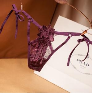 Quality Crotch G String Ladies Underwear Panties Embroidery Womans Sexy Panties wholesale