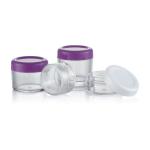 Sample Provided Freely 10ml 15ml PET Plastic Cream Jar for Cosmetic Container