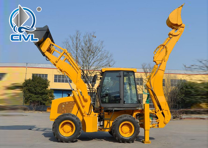 XCMG Compact Wheel Loader XT870 4WD 0.25-0.35 M3 Digger Capacity Mini Backhoe Loader