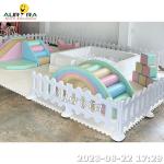 Soft Play Outdoor Equipment Set Playground Area Kids Indoor Grey White