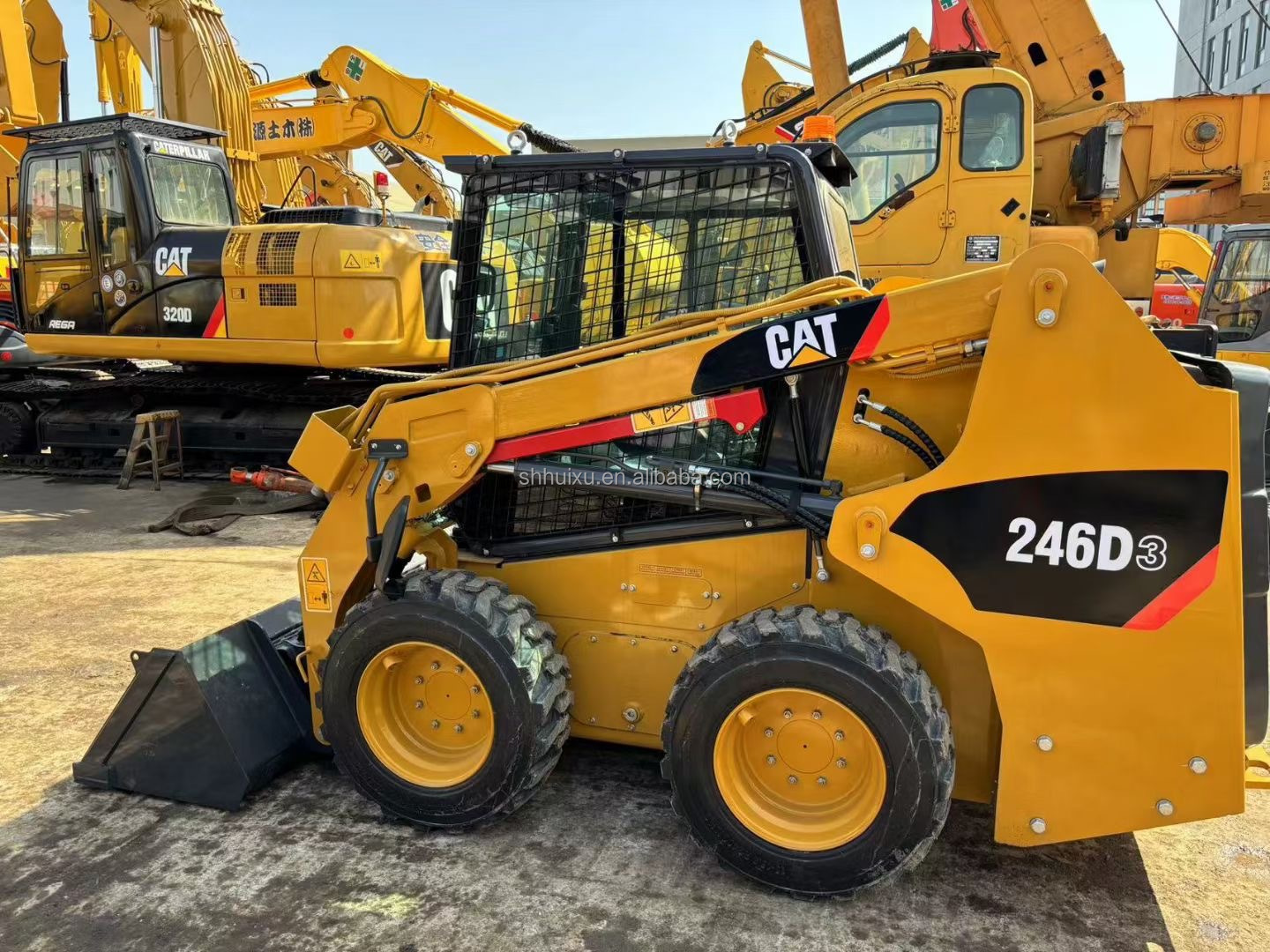 3 Ton Used Cat Excavator Caterpillar Skid Steer Loader CAT246D3