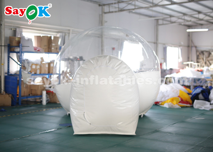 Inflatable Transparent Tent 3m PVC Outdoor Inflatable Bubble Tent For Family Camping Backyard CE SGS ROHS