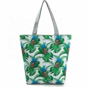 Quality Tropical Leaf Lightweight Beach Bag Tote Carrier Single Side Tote Pineapple Leisure wholesale