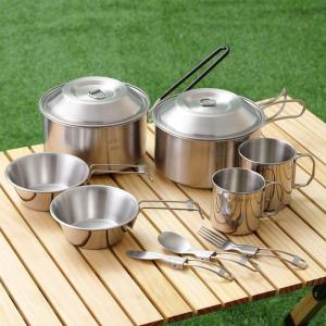 Quality 304 Stainless Steel Outdoor Multifunctional Multi Person Camping Picnic Set wholesale
