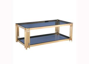China Tempered Glass Top 45cm 24KGS Rectangular Modern Coffee Table on sale