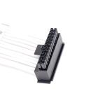 24pin 90 degree Computer Braided Sleeved 24-Pin ATX Extension cords Male to