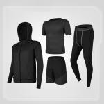 Cotton Polyester Training Fitness Gym Cloth Suit Men Running Wear