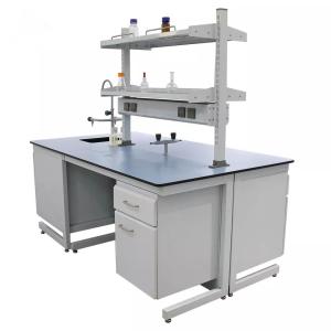 Quality Fireproof Laboratory Wall Bench Physiological Board Island Lab Bench With Shelves wholesale