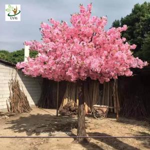 Quality UVG indoor decorations cherry blossom tree artificial in silk flower arrangements for wedding planners CHR155 wholesale