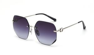 Quality Frameless Sunglasses Gradient Sunglasses Women'S Metal Frame Polarized Vintage wholesale