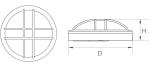 Outdoor IP65 Surface Mounted LED Wall Lamp 1260lm