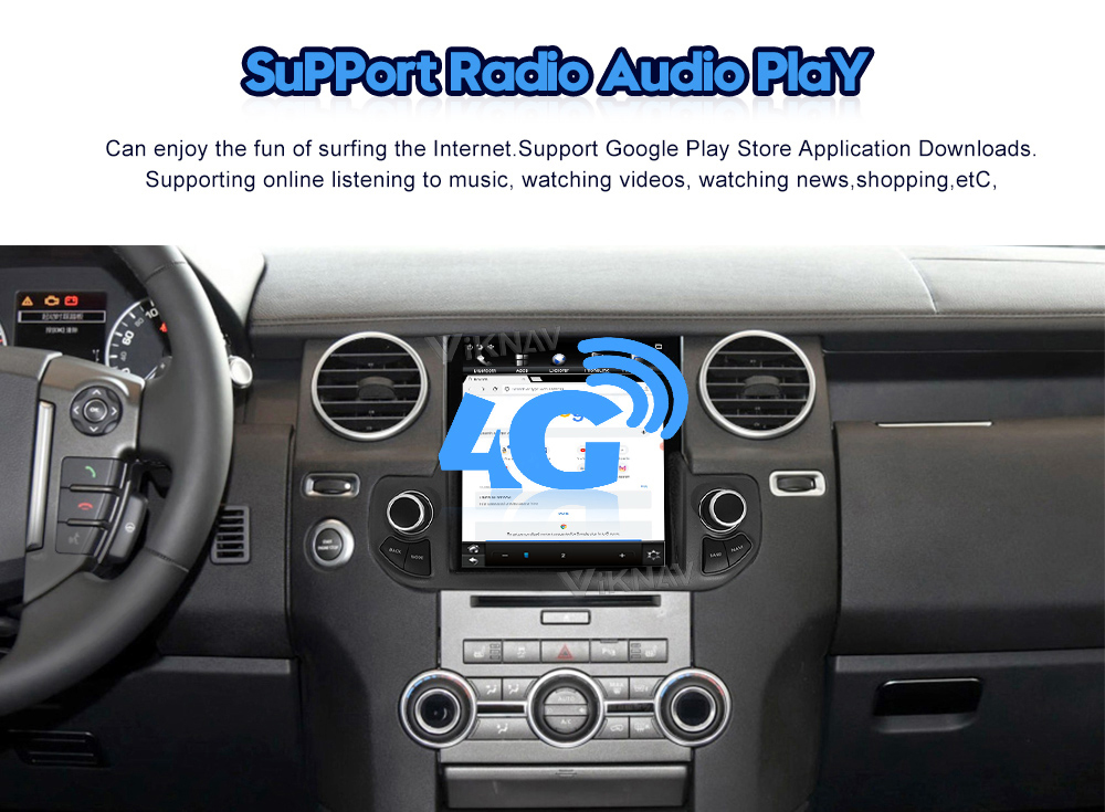 Viknav Car Radio For Land Rover Discovery 4 LR4 (2009-2016) 10.25inch Upgrade Wireless CarPlay Touch Screen Stereo Player