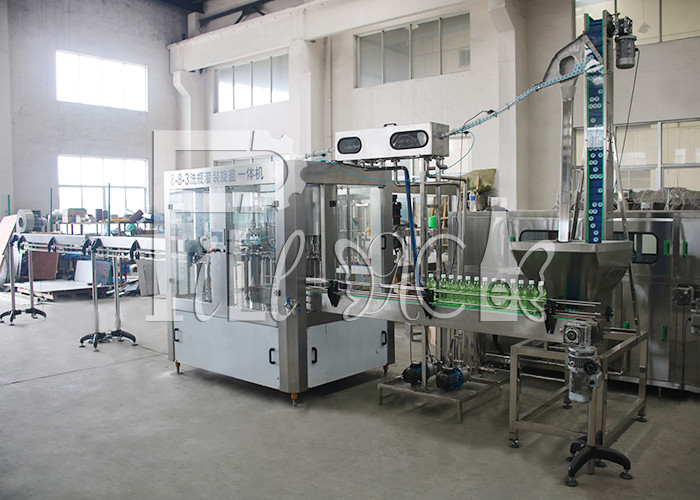 PLC Control PET Rinsing Filling Capping Machine With Touch Screen