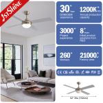 Convenient Modern Ceiling Fan Light With 4 Mdf Blades Ac Motor for Hotels