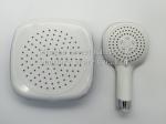 ABS plastic material square chrome plating shower head overhead shower top