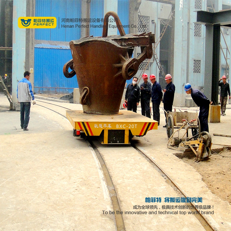  high temperature resistance steel ladle transfer cart
