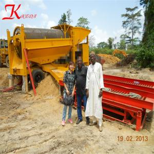 Quality Big Scale Gold Trommel Washing Plant 400tph Gold Sluice Mining Machine wholesale