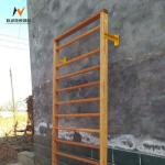 Customized Logo Availabled Red Pine Gymnastics Wall Bars Ladders for Wooden Yoga