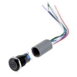 Flat Round Head CE SS Illuminated Anti Vandal Switch