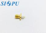Microstrip Female SMA RF Connector Dual Hole Blue Mounted