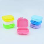 Colorful Plastic Custom Orthodontic Uv Retainer Case Box Plastic Denture Storage