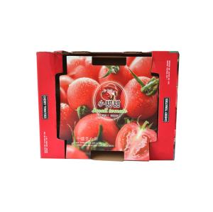 Quality Custom Cardboard Paper Fruit Vegetable Suitcase Cardboard Box Packaging Tomato wholesale