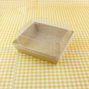 Quality Takeaway Bakery Packaging Box Disposable Compostable 2 Layer Brown Kraft wholesale