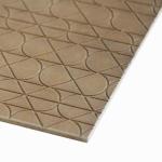 Aesthetic Beauty Embossed 3D Decorative Wall Panels veneer board 2400mm E1 Grade