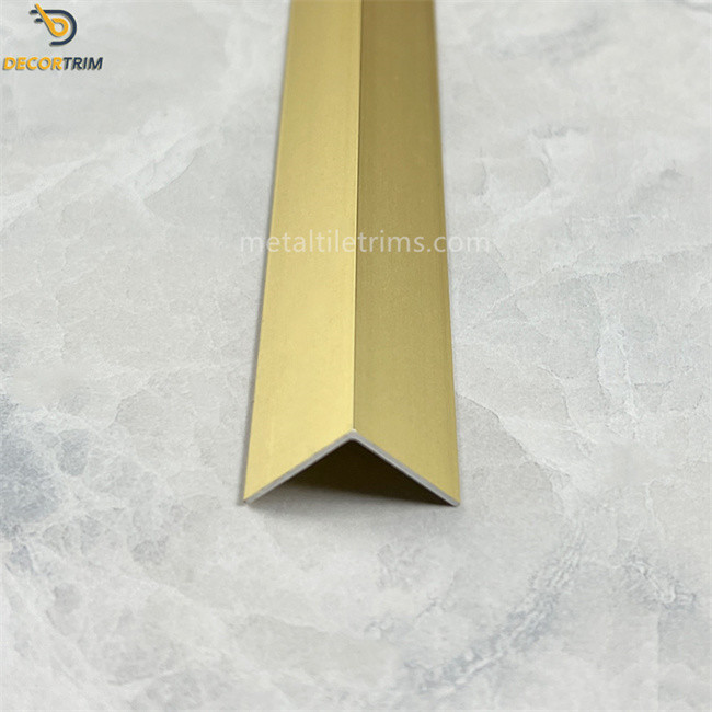 Metal Trim Wall Corner Protector Strips For Tile Polished Tile Trim Anodized