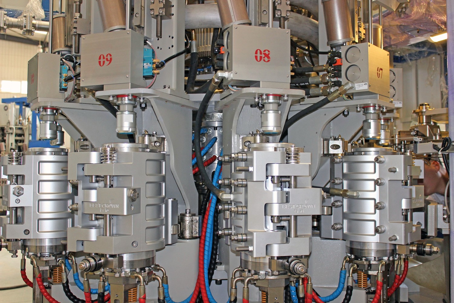 Two Recycling 15000 BPH Blowing Filling Capping Combine