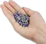 Bright Finish 9mm Double Cap Purple Rivets for Leather Craft Stainless Steel