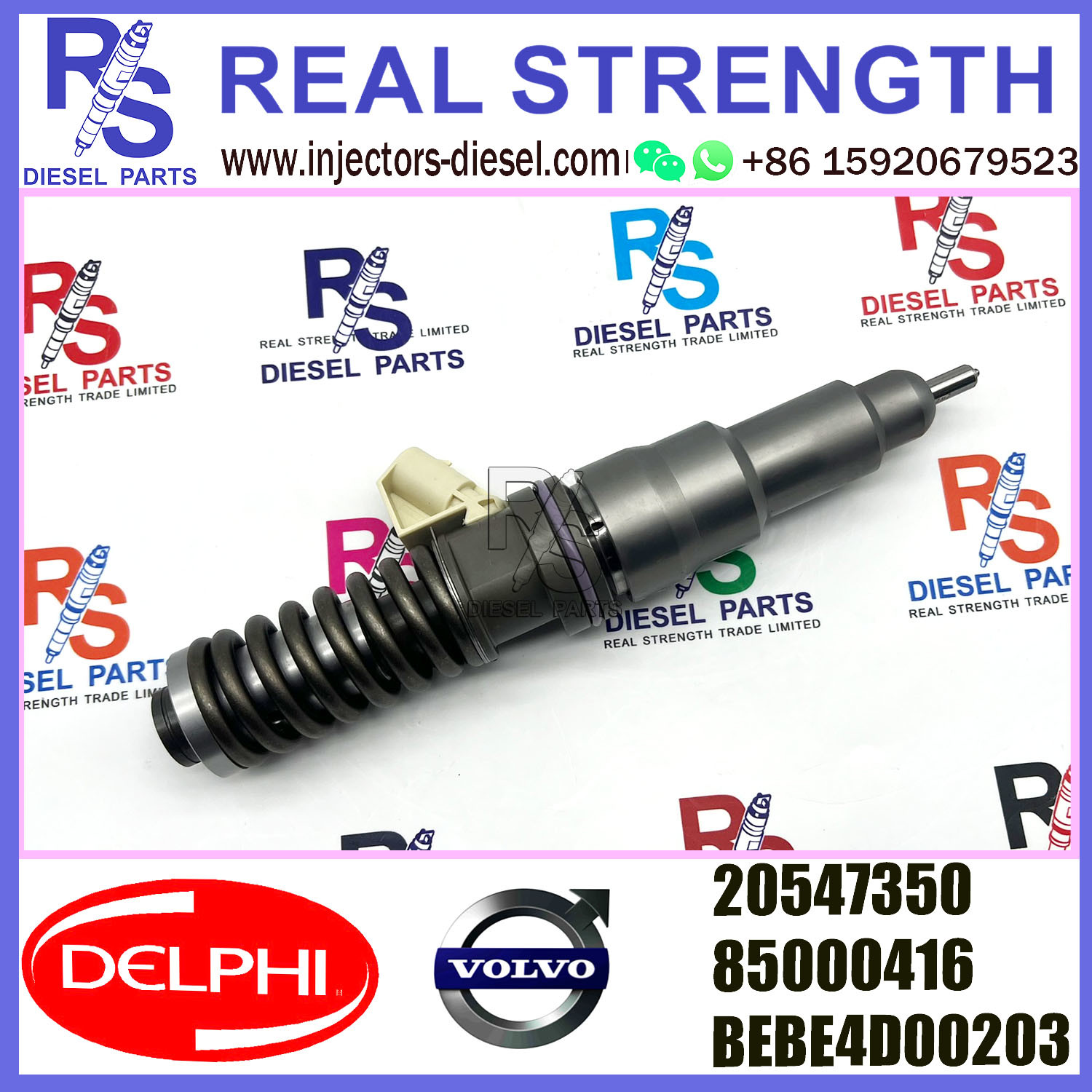 V-O-L-V 2pin injector20547350 85000416 EX631016 Diesel pump Injector DELPHI BEBE4D00203 for V-O-L-V FH12 TRUCK