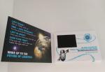 4.3 Inch Promotional Video In Print Brochure , Customized Invitation Video Card
