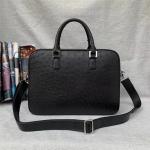 Authentic Exotic Ostrich Skin Businessmen Briefcase Large Shoulder Bag Genuine