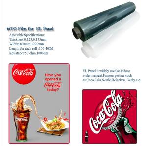 Quality Prochema ITO PET FILM FOR electroluminescent panel wholesale