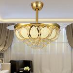Ceiling fans Nordic Modern crystal light christmas decorations for home living