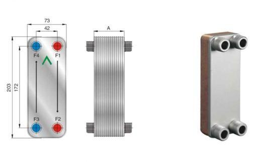 Heat Exchanger Manufacturer Condenser Stainless Steel for Small Copper Welded