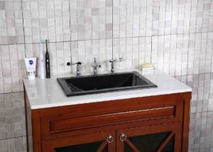 Quality Durable Stylish Bathroom Sink Countertop , Granite Bathroom Vanity Rectangular Undermount wholesale