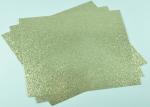 Customized Glitter Cardstock Paper , Festival Use Double Sided Gold Glitter Card
