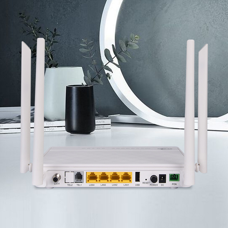 HGU FTTH 4 Port Dual Band ONU Wifi Data Communication Equipment
