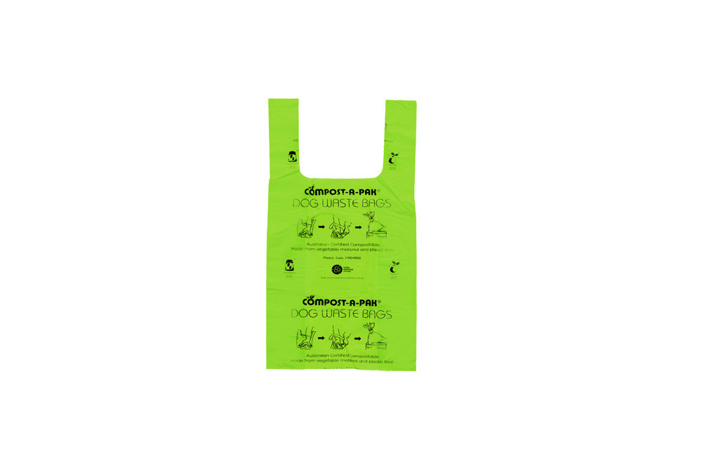 No Pollution Biodegradable Shopping Bags 20 X 52 CM Compostable Grocery Bags