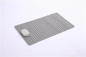 Quality Plaid Pattern Phthalate Free PVC Bath Mat Waterproof Shower Rug wholesale