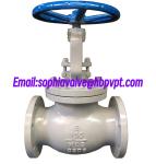 WCB cast steel metal seal globe valve 6'' and 8''