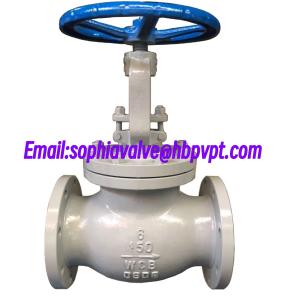 Quality WCB cast steel metal seal globe valve 6'' and 8'' wholesale